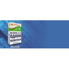 Загрузка из Excel в 1С одним нажатием лицензия на 2 рабочих места (без тех.поддержки)